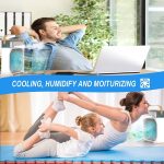 DRASHTI FAB Portable Ac Mini Cooler Fan for Room Cooling Rechargeable Fan Portable Ac for Home Portable Air Conditioners Water Cooler Mini Ac Humidifier Hanging Closet Shelves - Image 4