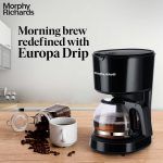 Morphy Richards Europa Drip Espresso Coffee Machine For Home|600W Drip Coffee Maker|6-Cups Capacity*|Anti-Drip Function|Dry Heat Protection|Warming Plate|2-Yr Warranty By Brand|Black - Image 2