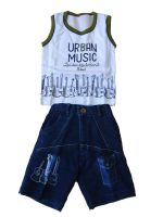 AFHUMANS - Active Kids Boy's Cotton T-Shirt and Pant Clothing Combo Set (Colors: Red, Blue, Chutney)