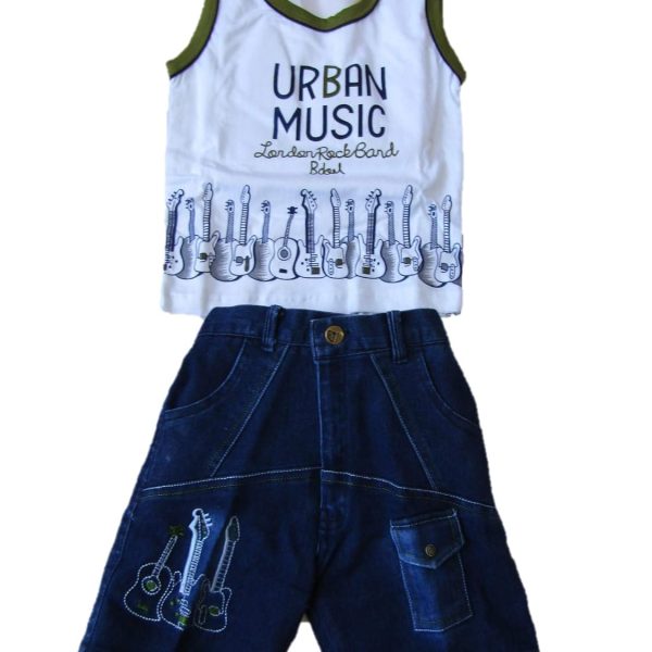 AFHUMANS - Active Kids Boy's Cotton T-Shirt and Pant Clothing Combo Set (Colors: Red, Blue, Chutney)