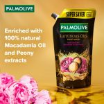 Palmolive Luminous Oils Invigorating Liquid Hand Wash, 750ml Refill Pack with Macadamia Oil and Peony Extracts - Image 2