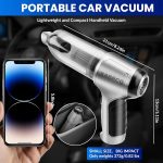 XABRCO Car Vacuum Cleaner 6 in 1 Portable Handheld Air Blower for Cleaning Dust 120W High-Power Vacuum Cleaner for Home Use Wet and Dry (Gray) || Best Car Accessories 2025 || - Image 5