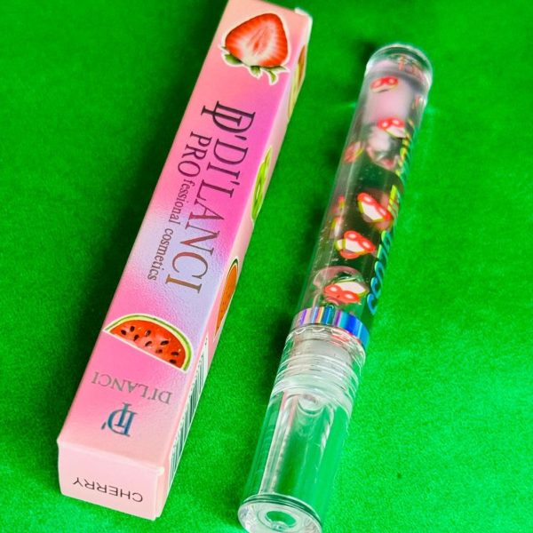DILANCI Lip Gloss | Cherry Flavoured Hydrating Lip Balm | Moisturising Oil for Soft, Plump, and Glossy Lips | 3g