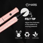 MARS PREMIUM Long Lasting Liquid Ink Black Pen Eye liner | Smudge Proof Eyeliner For Women | Matte Finish & Waterproof Eyeliner (1ml) (Black Ink) SH-7711 - Image 5