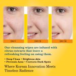 Kojic Acid and Turmeric Cleansing Pads for Dark Spots, Skin Brightening & Acne Prevention, with Vitamin B5, Vitamin C, Turmeric Infused Foaming Exfoliating Pads, for Face for All Skin Types -60PCS (Pack of 1 (60Pcs)) - Image 2