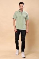 madfrog Men's Solid Zip Polo Neck T-Shirt | Polyester Blend | Regular & Comfort Fit - Image 8