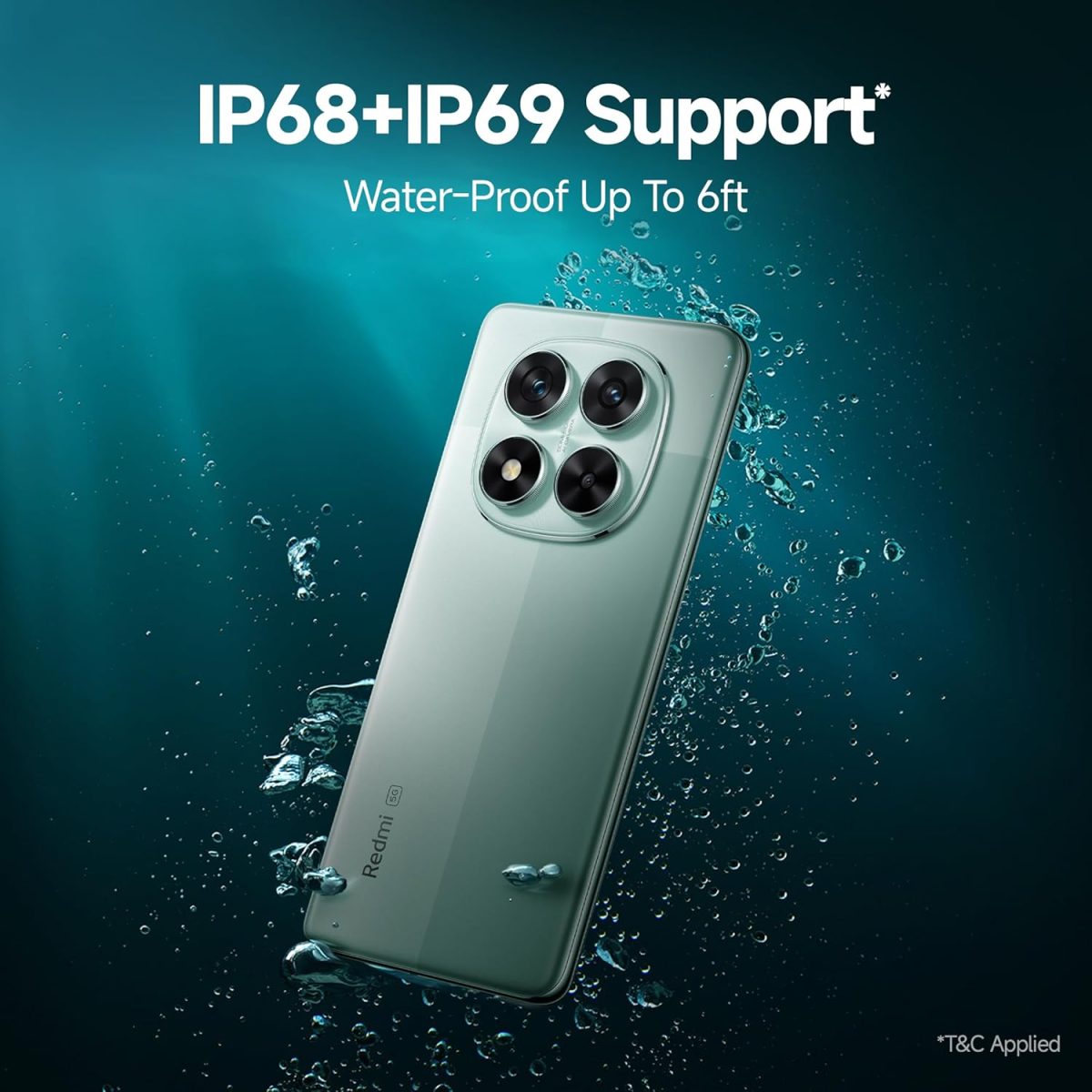 Redmi Note 14 Pro 5G Ivy Green 8GB RAM 128GB Storage |50 MP Sony Camera Setup|Corning Gorilla Glass Victus 2 | 1.5K 3D Curved AMOLED | Mediatek Dimensity 7300- Ultra - Image 5