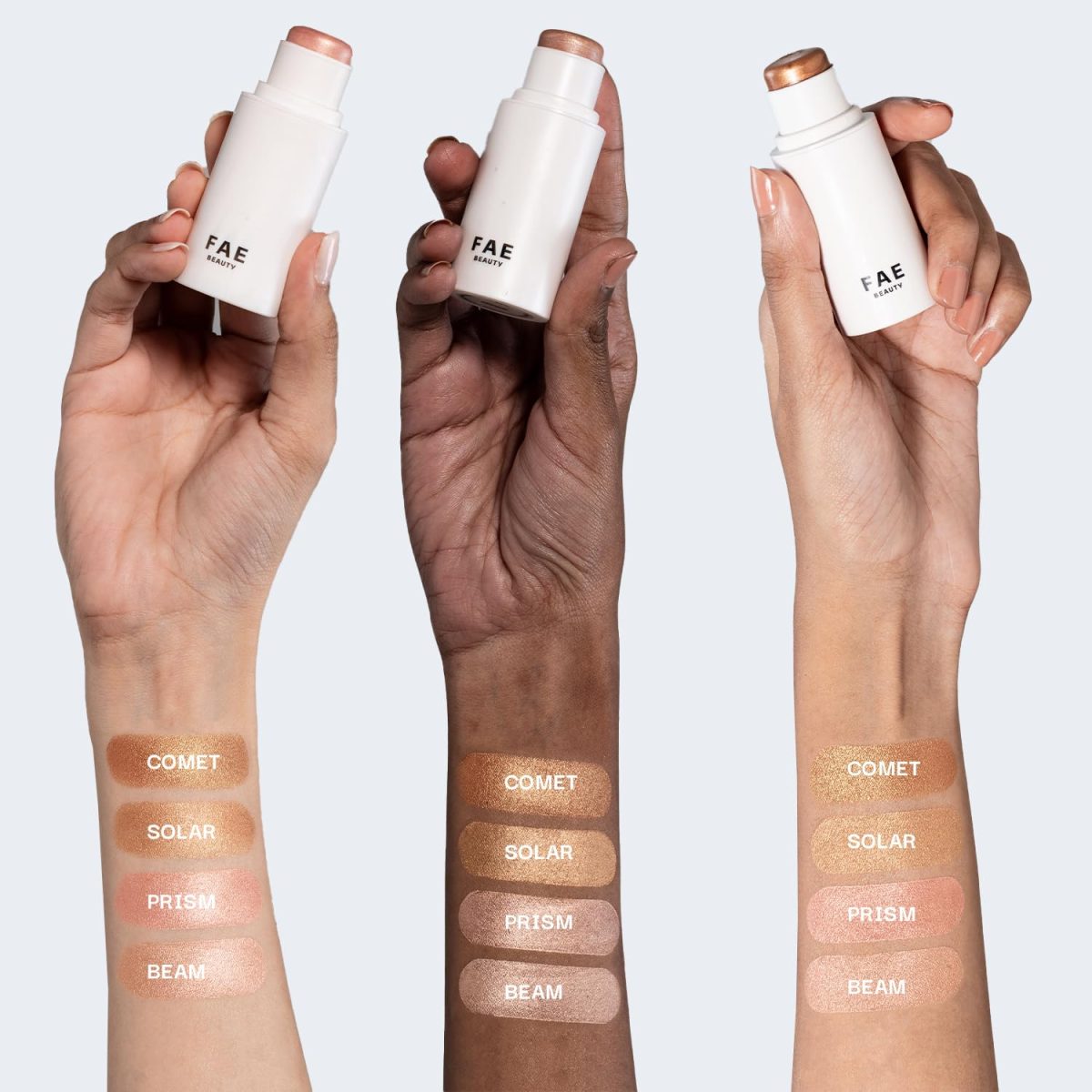 FAE Beauty Double Dew Highlighter | All-Over Multi-Use Illuminator | Long Wear | Ultra Fine Shimmer | Soft, Radiant Finish | Buildable, Blendable, Silky Formula | Enriched with Avocado oil, Jojoba oil & Vitamin E | Shade - Prism (7.5 g) - Image 8