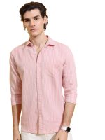 Highlander Men's Striped Slim Fit Shirt