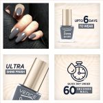 VERGE Stunning Color Non Toxic Nail Polish (LONGEST STAY WITH ULTRA BOLD FINISH) 164; Silver Tail (Quick Dry & Chip Resistant, PARABEN FREE, VEGAN) - Image 2