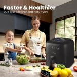INALSA Air Fryer 3.5 ltr|1400 W with Air Crisp Technology|Temperature & Timer Control|8 Preset Menu & Digital Display|Air fry, Bake,Roast,Reheat,Dehydrate|Airfryer Recipe book-NutriFry 3.5 - Image 9