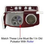 FUSION STAR Roller Jet Pulsator Only for LG Semi Automatic Washing Machine 5.5kg to 7.5kg Capacity (Match & Buy-1 Line) (Part Number - MGP618416) (Pack of 1) - Image 7