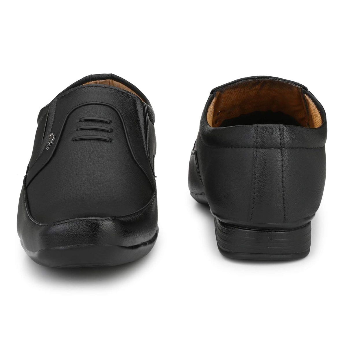 Stylelure Men's Synthetic Leather Black Formal Shoes for Men - Image 4