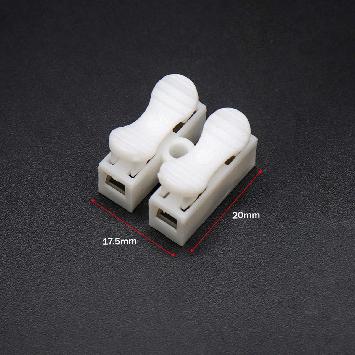 Electronic Spices 100pcs Cable Connectors 2 Pins Electrical Push Type Cable Connectors Quick Splice Lock Wire Terminal 220V 10A - Image 5
