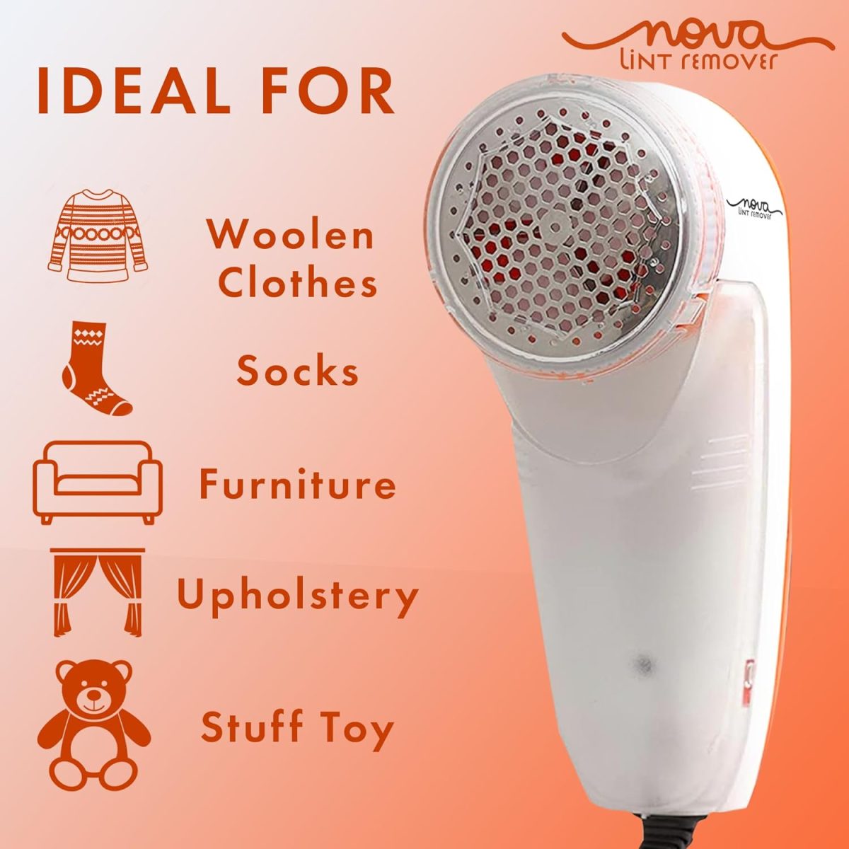 Nova Lint Remover for Clothes Fabric Cleaner for Woolen Clothes | 1 Year Warranty - Image 4