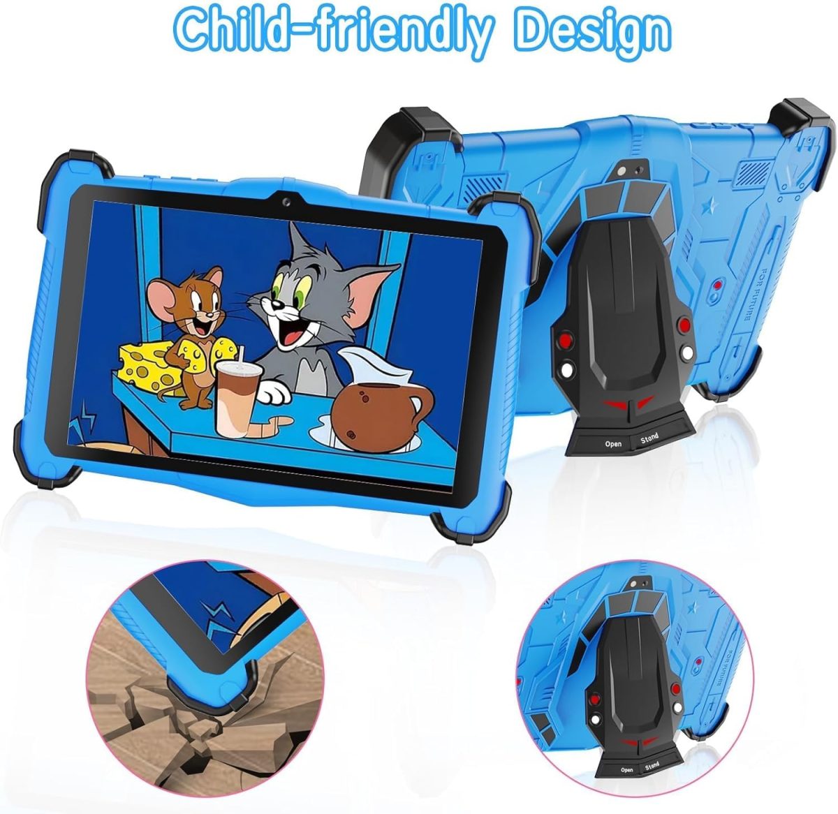 Fivahiva Kids Tablet 7-Inch, 64GB, 1GB RAM, Blue,Wi-Fi, Octa-Core Processor, Ad-Free Content, Parental Controls, Iwawa Learning Games, 2025 Model - Image 8