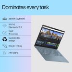 HP Pavilion Plus, 13th Gen Intel Core i5-1335U Laptop, (16GB LPDDR5x,512GB SSD), IPS, 300 nits, 14''(35.6cm) 2K,Win 11, M365 Basic(1yr), Office Home 24, Blue,1.38kg, 5MP Camera w/Shutter,ew0108TU - Image 3