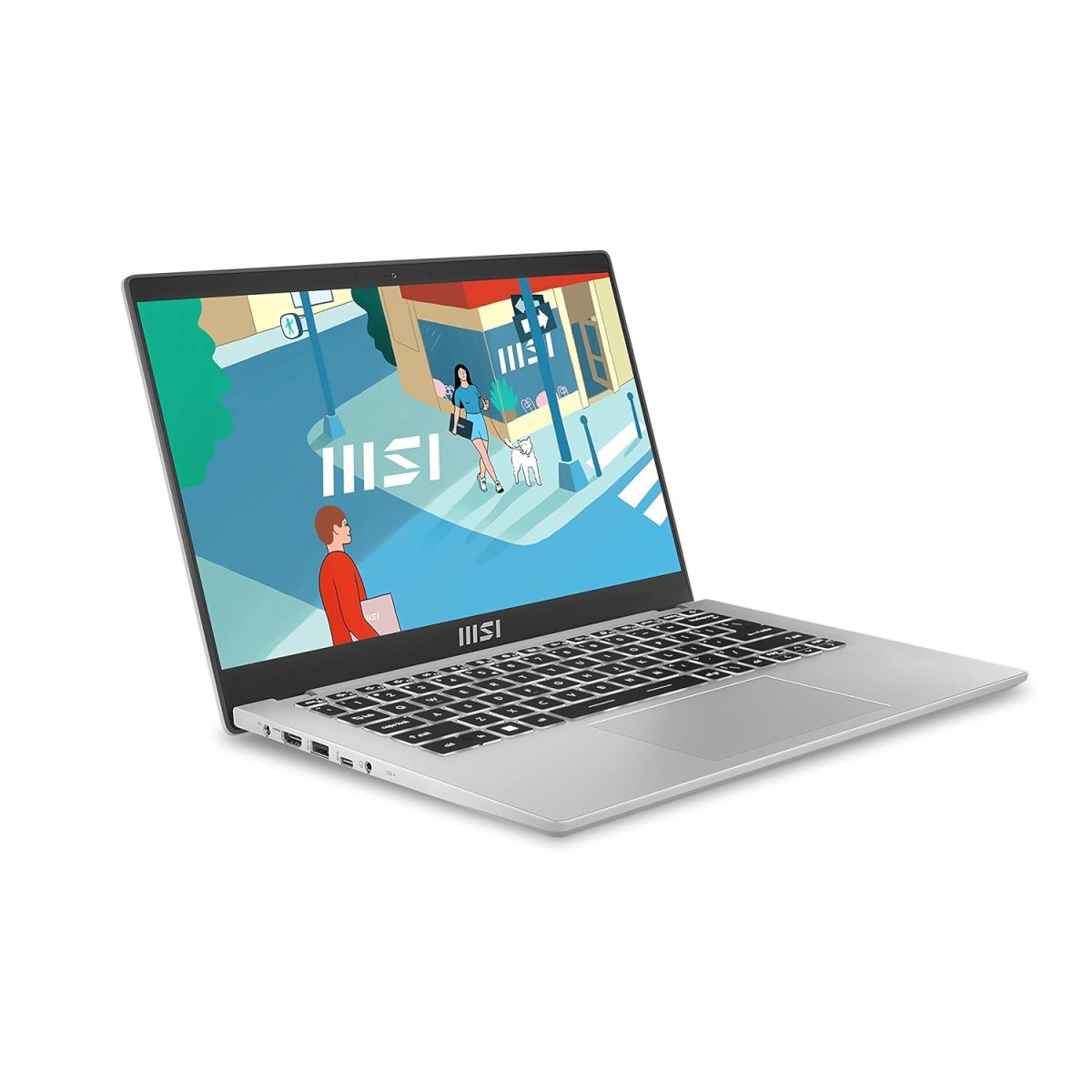 MSI Modern 14, Intel 13th Gen. i3-1315U, 36CM FHD 60Hz Laptop (8GB/512GB NVMe SSD/Windows 11 Home/Intel UHD Graphics/Urban Silver/1.4Kg), C13M-438IN - Image 8