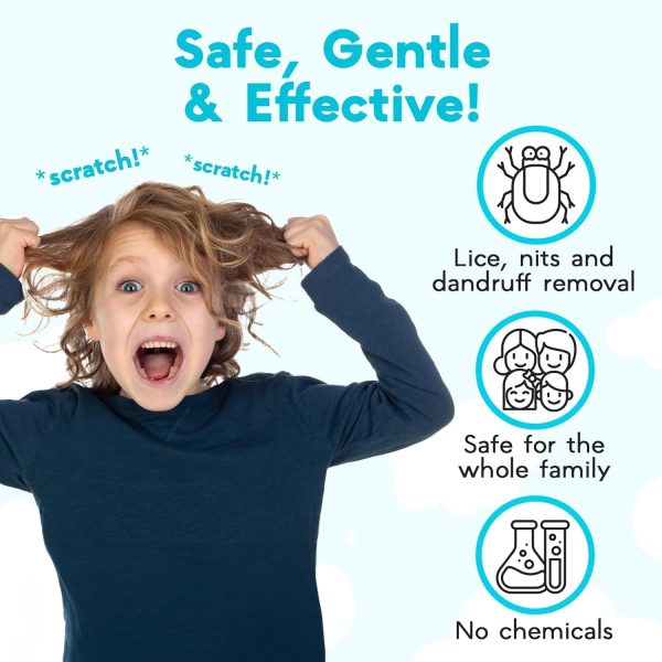INSIME Steel Lice & nits removal comb for women hair | Anti lice treatment Nit comb for lice eggs removal lice comb for Kids, Women & Men | Head lice comb eggs remover | Lies hair comb Nits & Lice remover products (Pack of 1)