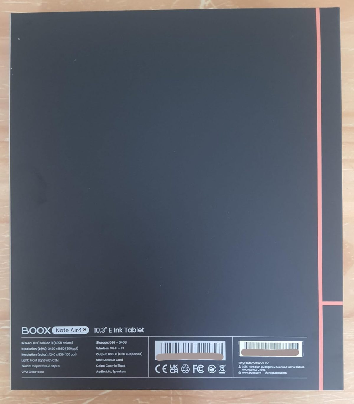 B00X Note Air 4C [Air4 C] 10.3" 6GB 64GB E-Ink Color ePaper Tablet - Cosmic Black - Image 7