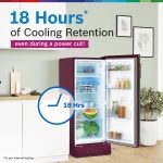 Bosch Single Door Refrigerator 226L Inverter Direct Cool (CST22W33PI,Feather Wine) - Image 4