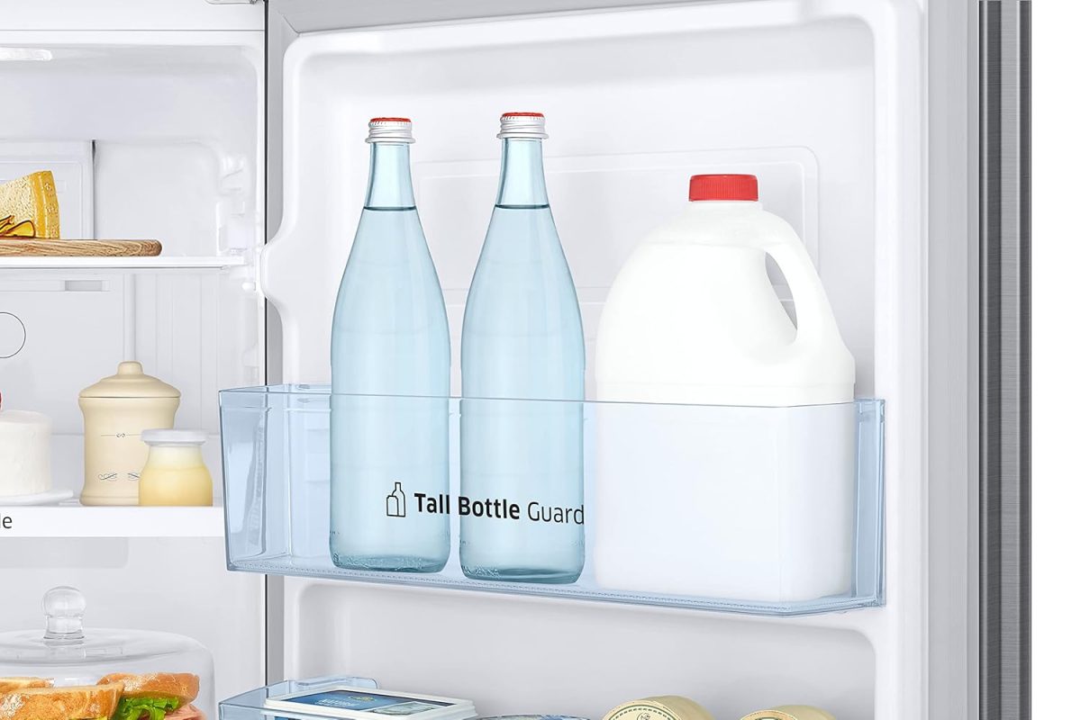 Samsung 236L 2 Star Inverter Frost-Free Convertible 3 In 1 Double Door Refrigerator Appliance (RT28C3832S8/HL,Elegant Inox), Base Stand Drawer - Image 10
