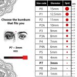 Eyetex Pallavi Sticker Bindi/Pottu|Round|Aloe Vera & Papaya Extracts|Breathable Non-Irritating Velvet Fabric|P7|Red|20 Flaps - Image 4