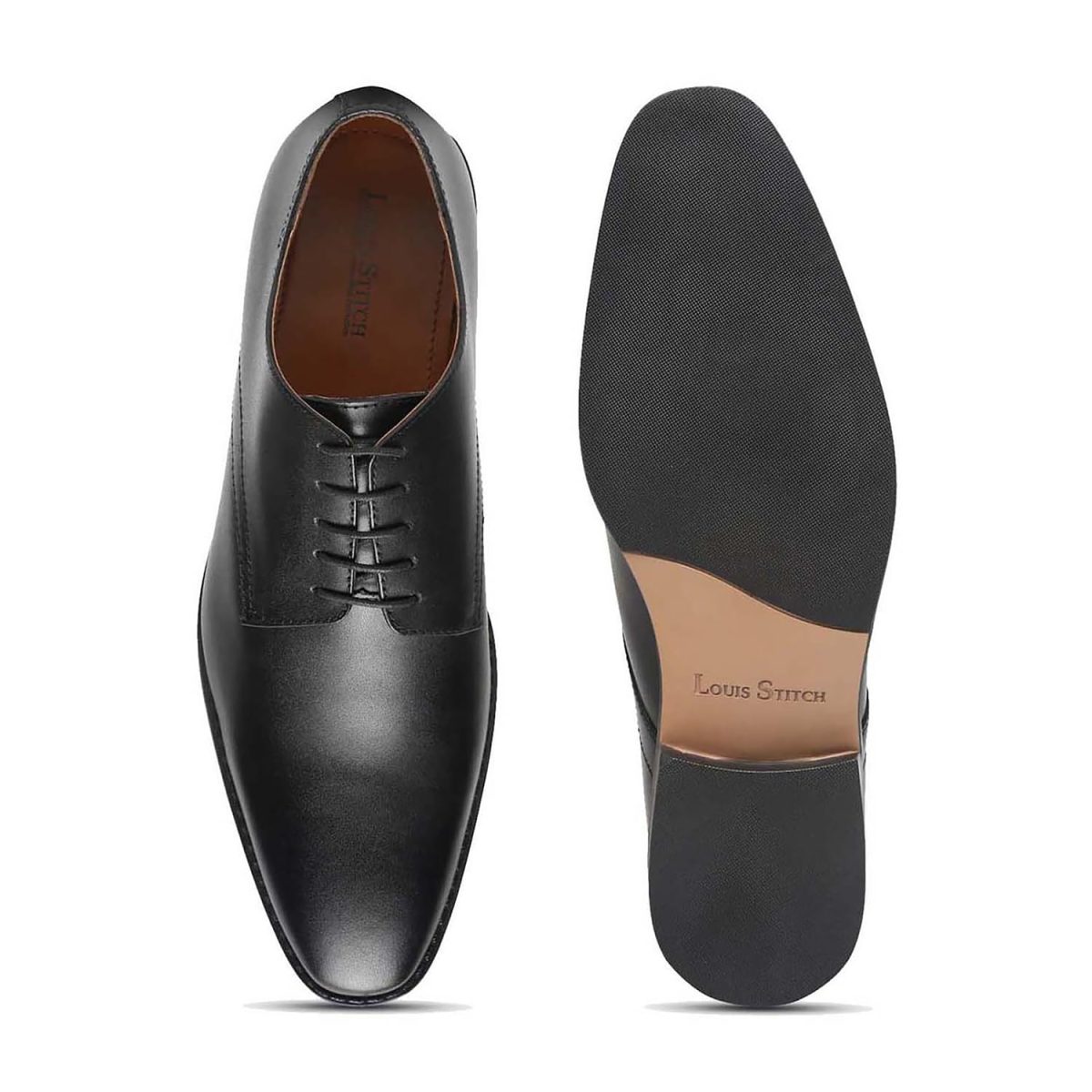 LOUIS STITCH Men's Italian Leather Shoes Handmade Formal Lace Up Derbies for Men (RXPL) - Image 6