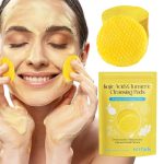 Kojic Acid and Turmeric Cleansing Pads for Dark Spots, Skin Brightening & Acne Prevention, with Vitamin B5, Vitamin C, Turmeric Infused Foaming Exfoliating Pads, for Face for All Skin Types -60PCS (Pack of 1 (60Pcs))
