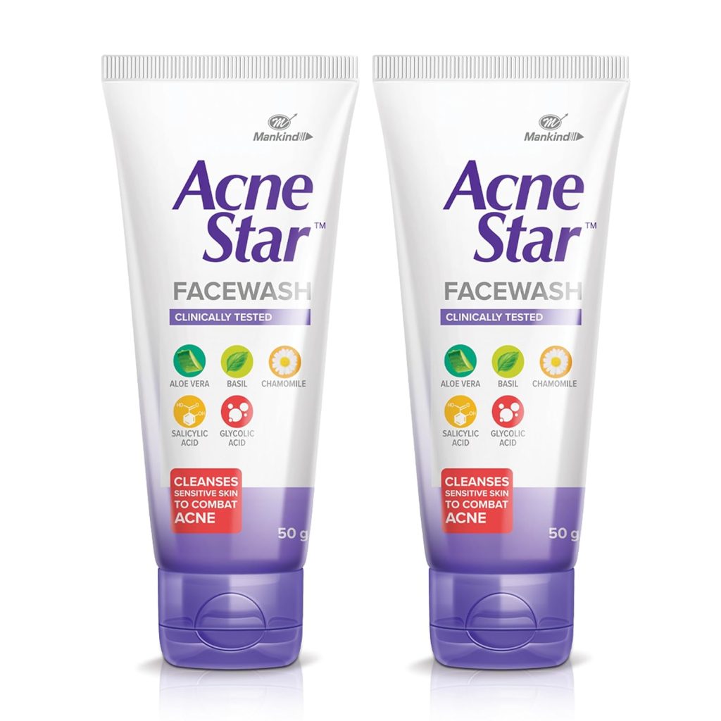 Acnestar Mankind Unisex Face Wash - (50 Gr, 2 Pc)
