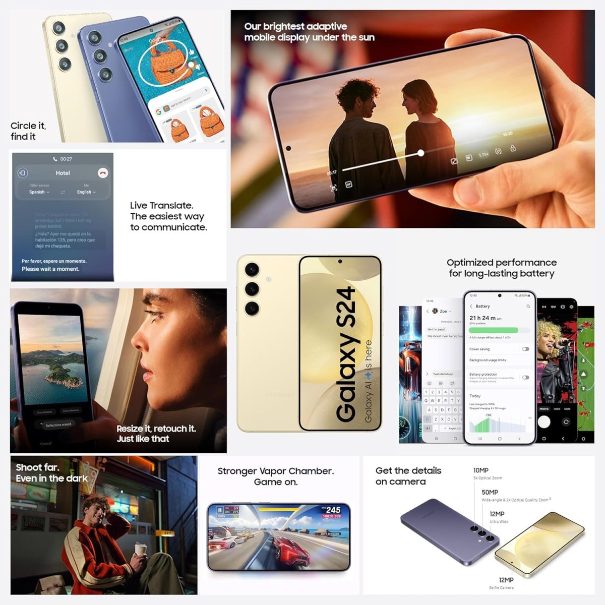 Samsung Galaxy S24 5G AI Smartphone (Amber Yellow, 8GB, 128GB Storage) with Other Offers - Image 5