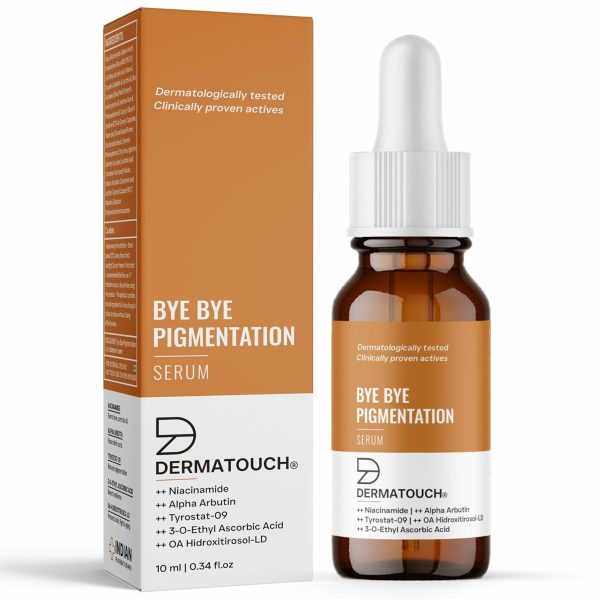 DERMATOUCH Bye Bye Pigmentation Serum | For Pigmentation, Dark Spots, Blemishes | For all skin types | For Both Men & Women | 10ML