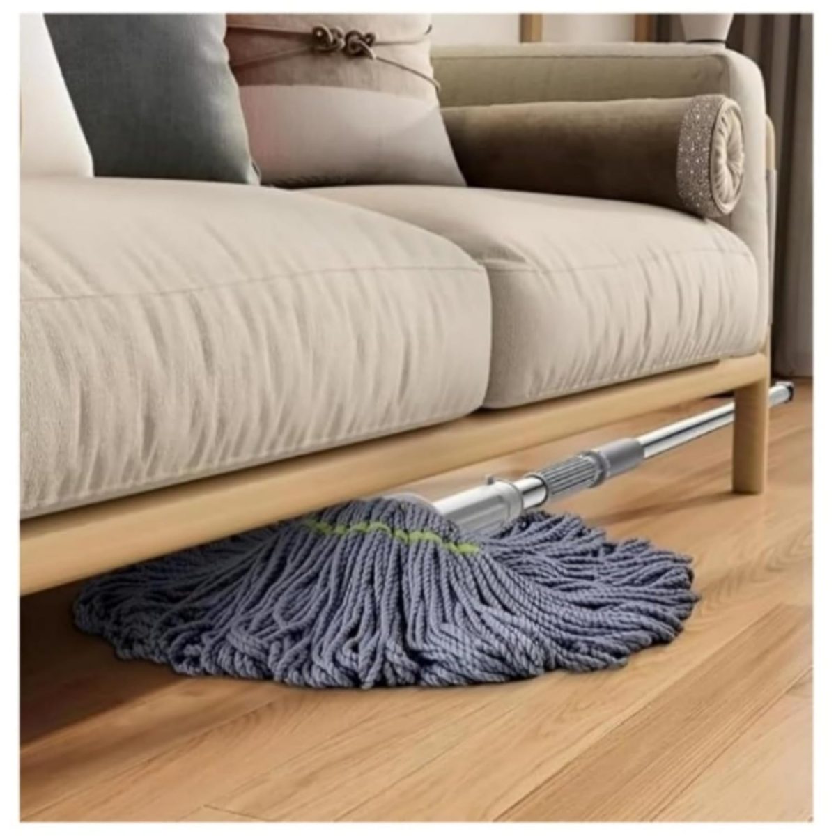 VARNI Fashion PURNASHAKTI Self Wringing Squeeze ||Twist Mop|| Microfiber|| Twisting Mop|| Extendable Stainless Steel Handle|| Reusable||Home|| Office|| Shop|| Self-Wringing Twist Mops - Image 5