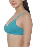 Clovia Women's Cotton Blend Pack of 3 Full Coverage Non Padded Wirefree Full Cup Bra (Combrc155_Multi-Coloured_36C) - Image 4