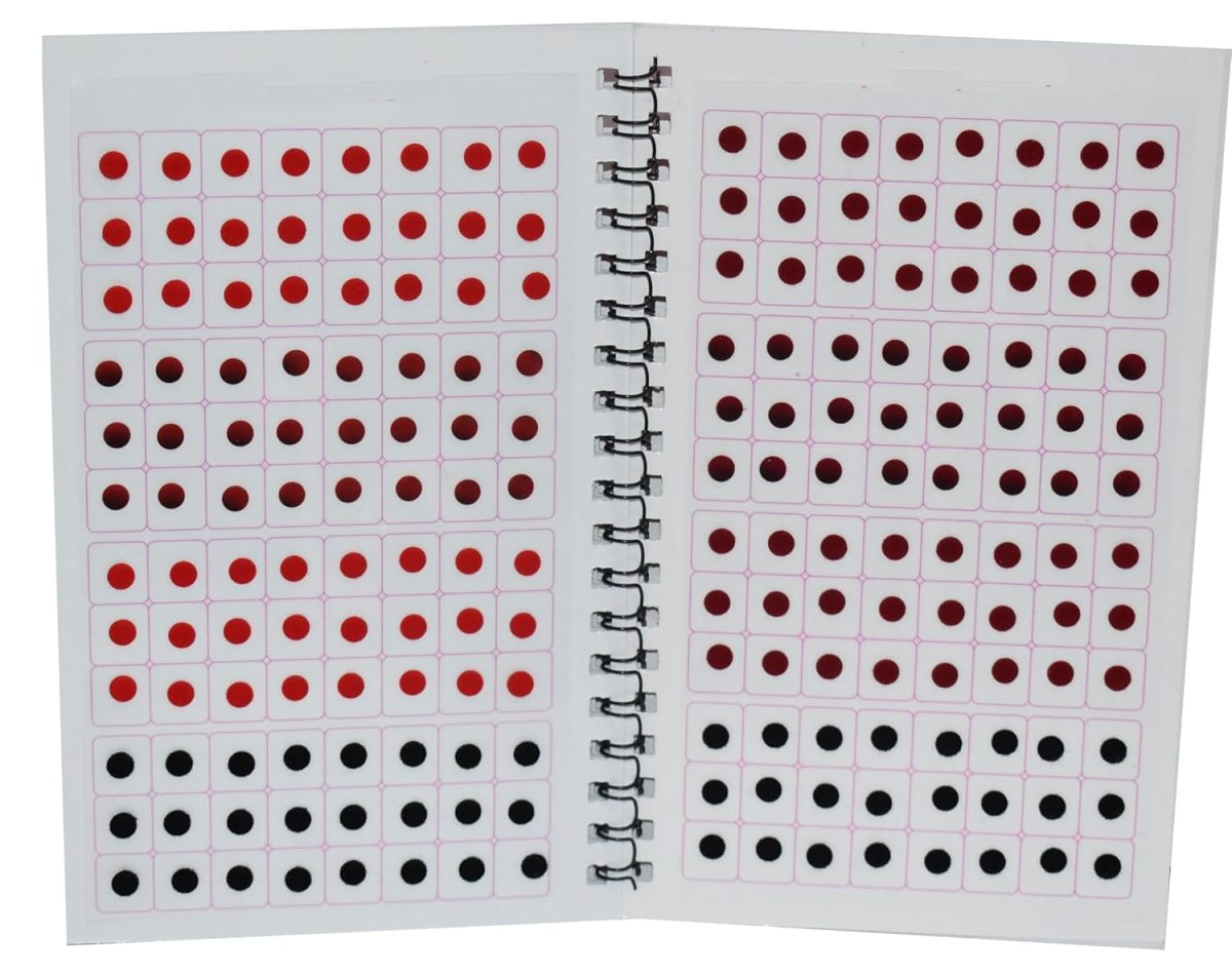 Multicolor Book Mini Small Size Kumkum bindi book Forehead Sticker Tikli Multi Bindi Booklet for Girls 948 Multi Bindi Book - Image 2