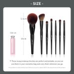 Jessup Makeup Brushes Professional Set 21Pcs Black Complete Collection, Synthetic Hair Makeup Brushes for Powder Blending, Foundation, Highlight Contour, Concealer, Eyeshadow Eye Liner, Spoolie, T271 - Image 7