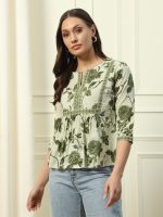 FIORRA Women's Cotton Regular Fit Top - Image 2
