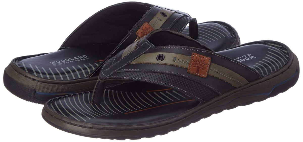 Woodland Men's Leather Slippers - Image 2