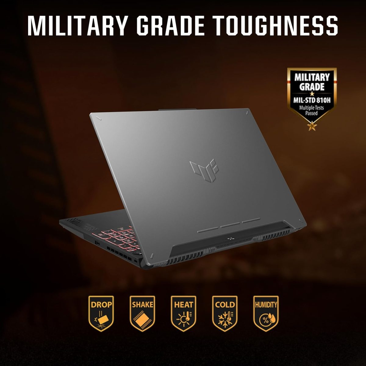 ASUS TUF Gaming A15, 15.6" (39.62Cm) FHD 144Hz, AMD Ryzen 7 8845HS, Gaming Laptop (16GB DDR5/512GB SSD/NVIDIA Geforce RTX 4060 /Windows 11/Office 2021/Mecha Gray/2.20 Kg), FA507UV-LP136WS - Image 6