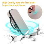 wonlince Hard Carrying Case for Sony PS5 Playstation Portal，Scratch-resistant portable organizer with mesh pocket，Stylish design for traveling，Off White - Image 5