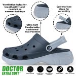 DOCTOR EXTRA SOFT Men's Double Color Comfy Casual Sports Clogs/Sandals with Adjustable Back Strap for Adult| Comfortable & Lightweight| Stylish & Anti-Skid|Waterproof Daily Use Mules Gents/Boys D-551 - Image 2