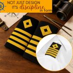 MarinersApp Merchant Navy Captain Soft Epaulettes – Premium Shoulder Rank Epaulettes for Uniform – 4 Stripes with Gold Thread – Professional Navy Officer Accessory – Unisex, Standard Size - Image 6