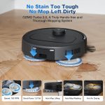 ECOVACS DEEBOT N30 Pro Omni Robot 2-in-1 Vacuum and Mop,10000 Pa Suction, TruEdge Adaptive Edge Mopping, ZeroTangle 2.0 Technology, Hot Air-Drying, Self-Emptying, Auto-Lift Mopping, Wet & Dry cleaning - Image 5