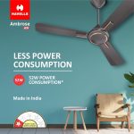 Havells 1200Mm Ambrose Es Ceiling Fan|Premium Matt Finish,Decorative Fan,Elegant Looks,High Air Delivery,Energy Saving,100% Pure Copper Motor|2 Year Warranty By Brand|3.8 stars,(Pack Of 1,Copper) - Image 2