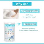 Happy Squirrel Epsom Salt for Foot | 100% Pure Epsom Salt for Bath | Unscented Magnesium Sulphate | Genuine alternate of Magnesium Oil for Feet and Pain Relief (900 Grams) - Image 6