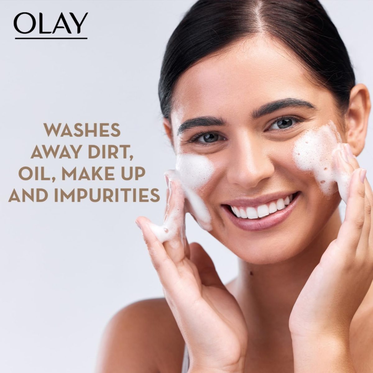 Olay Total Effects Cleanser |with Salicylic Acid & Exfoliating Silica beads |Throughly cleanse and exfoliate skin for glowing, younger looking skin |Suitable for Normal, Dry, Oily & Combination skin |100 gm - Image 2