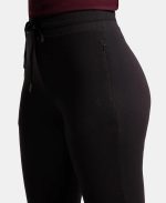 Jockey 1323 Women's Super Combed Cotton Elastane French Terry Slim Fit Mid Rise Joggers with Zipper Pockets - Image 6