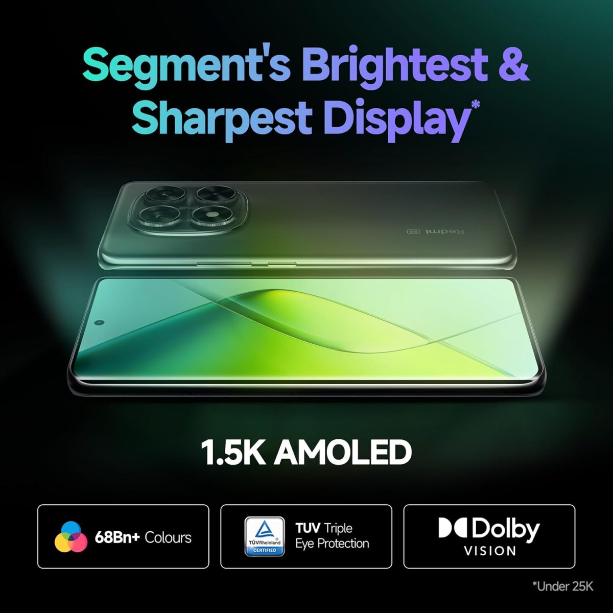Redmi Note 14 Pro 5G Ivy Green 8GB RAM 128GB Storage |50 MP Sony Camera Setup|Corning Gorilla Glass Victus 2 | 1.5K 3D Curved AMOLED | Mediatek Dimensity 7300- Ultra - Image 3
