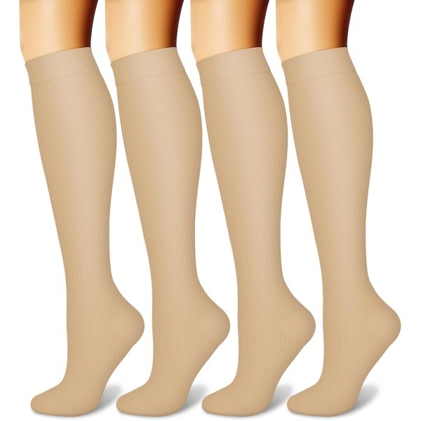 Copper Compression Socks (3 Pairs), 15-20 mmhg is BEST Athletic & Medical for Men & Women, Running, Flight, Travel, Nurses - Boost Performance, Blood Circulation & Recovery