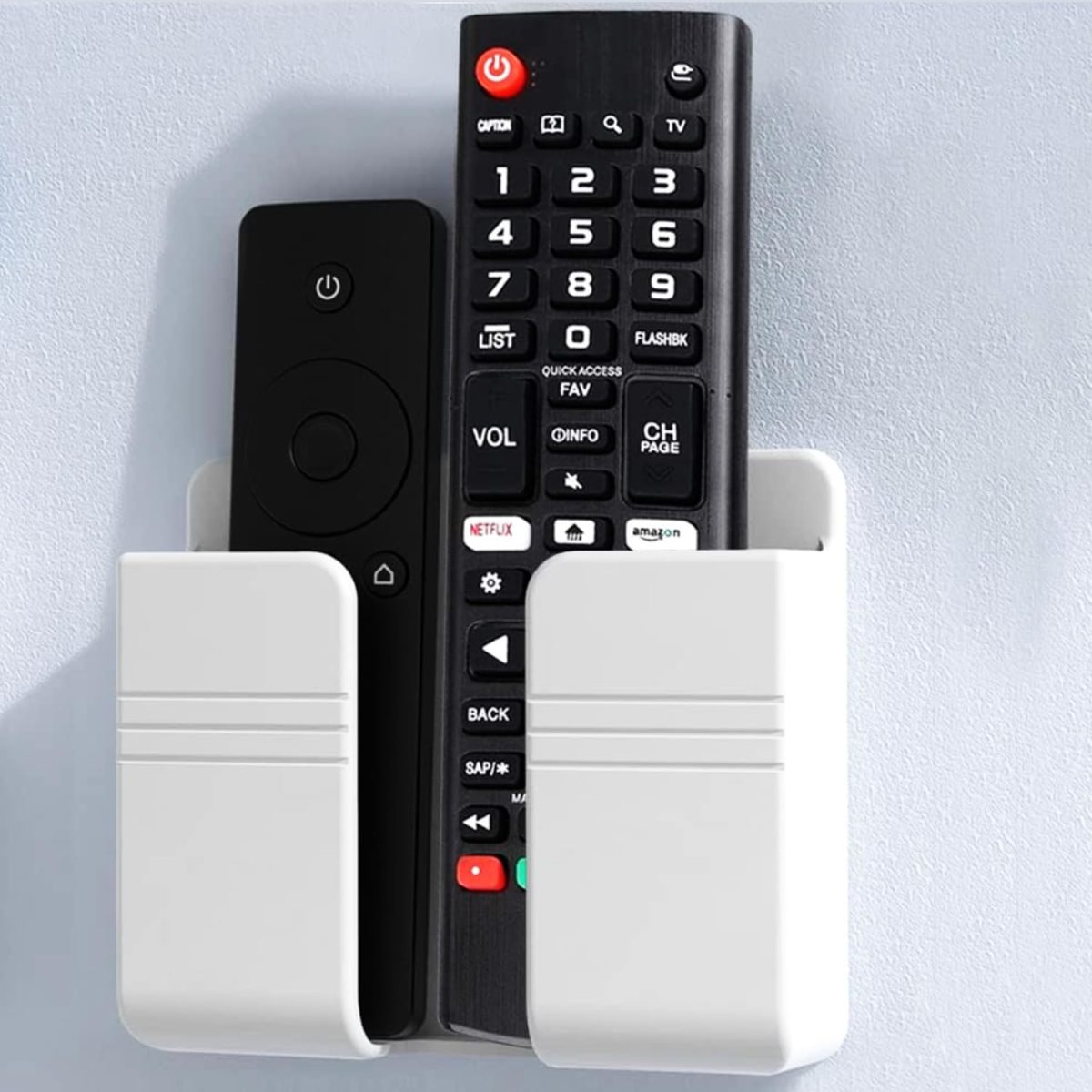 Prolet Wall Mounted Mobile Holder Storage Case for Remote, Wall Mounted Mobile Stand/Multi Purpose Stand with Hole for Phone Charging-White(Pack of 3) - Image 6